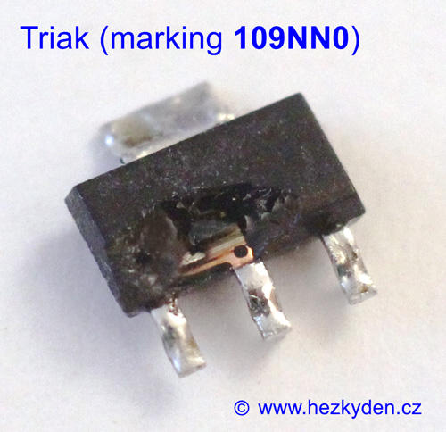 Oprava myčky Mora IM685 - triak